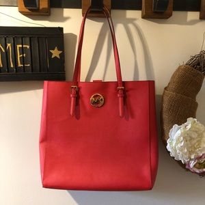 Red Michael Kors Tote